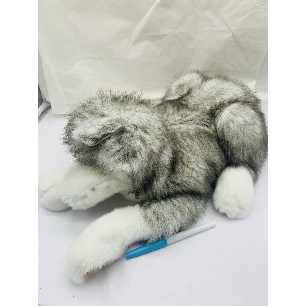 Folkmanis Timber Wolf Large Full Body Hand Puppet Realistic Plush Husky Dog 15"